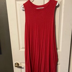Time and Tru red dress